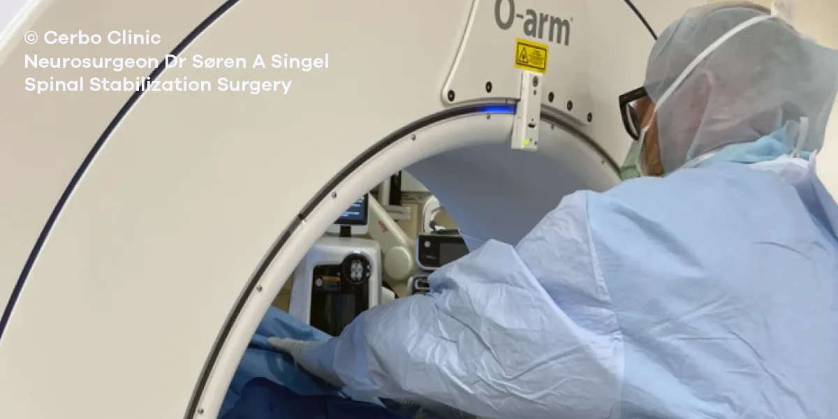 Soren Singel MD performing spinal reconstruction surgery